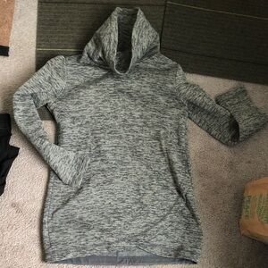 Lands' End Gray Cowl Neck Sweater